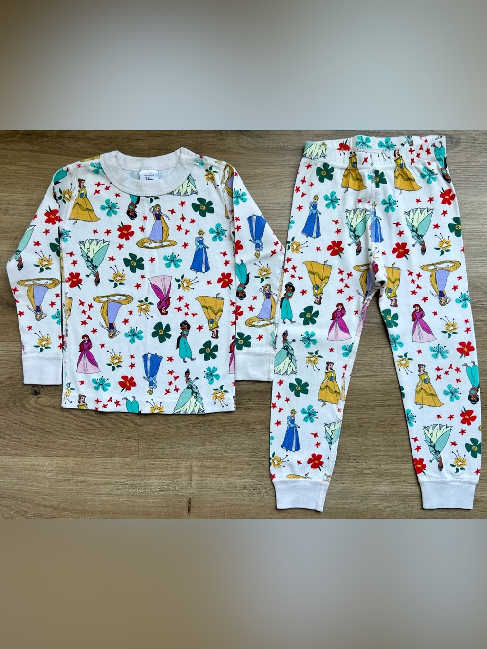 Hanna Andersson 100% Organic Cotton Disney Princess Pajama Set, Size 4